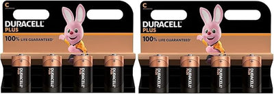 Duracell Plus Power C Alkaline Batteries, 8 Pack